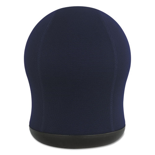 Zenergy Swivel Ball Chair, Backless, Supports Up To 250 Lb, Blue Seat, Black Base
