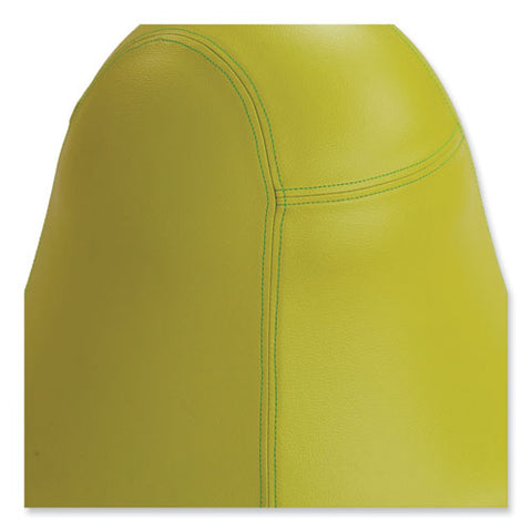 Runtz Swivel Ball Chair, Backless, Supports Up To 250 Lb, Green Vinyl