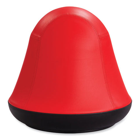 Runtz Swivel Ball Chair, Backless, Supports Up To 250 Lb, Red Vinyl