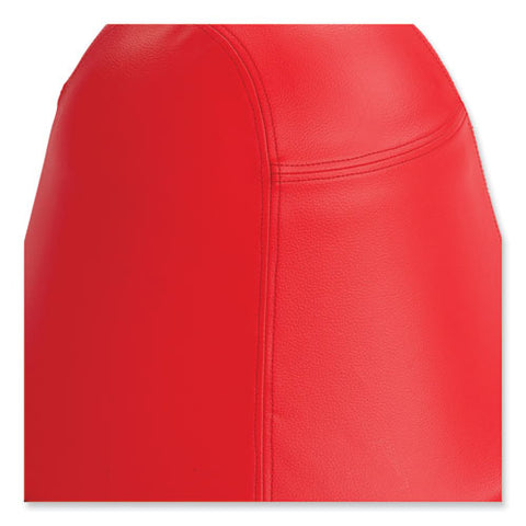 Runtz Swivel Ball Chair, Backless, Supports Up To 250 Lb, Red Vinyl