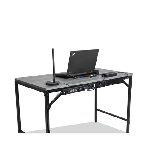 Simple Work Desk, 45.5" X 23.5" X 29.5", Gray