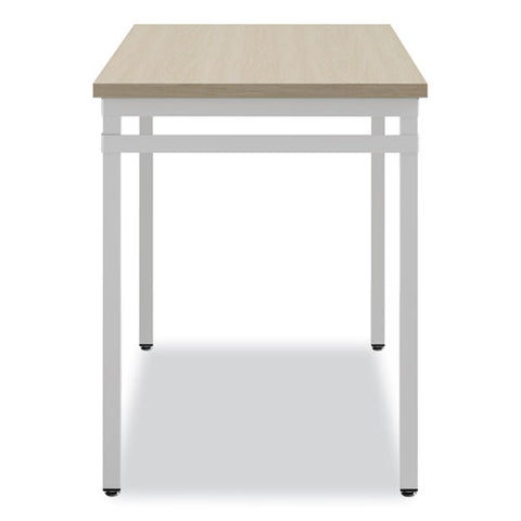 Ready Home Office Desk, 45.5" X 23.5" To 29.5", Beige/white