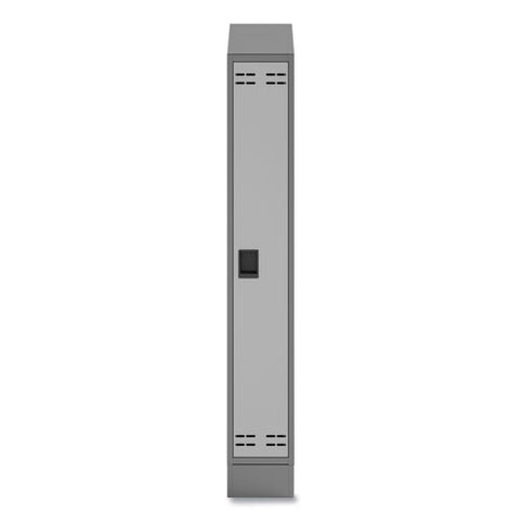 Single Continuous Metal Locker Base Addition, 11.7w X 16d X 5.75h, Gray