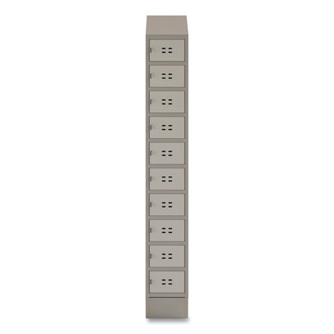 Single Continuous Metal Locker Base Addition, 11.7w X 16d X 5.75h, Tan