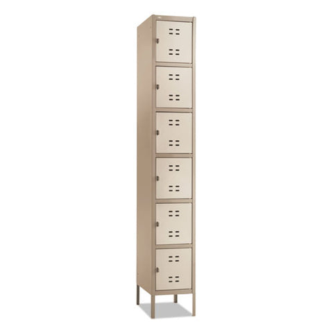 Box Locker, 12w X 18d X 78h, Two-tone Tan