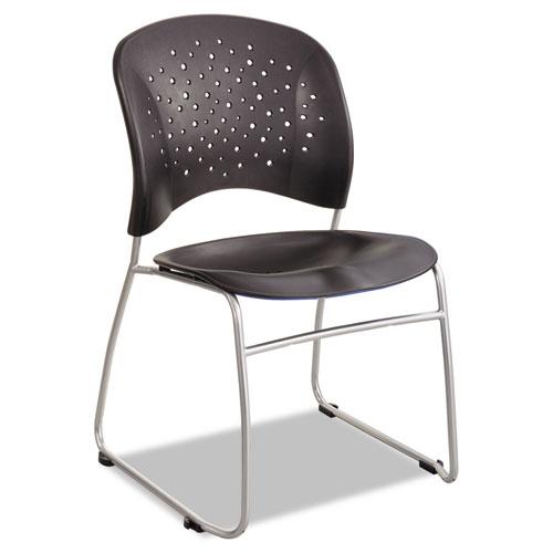 Chair,stacking,2ct,bk