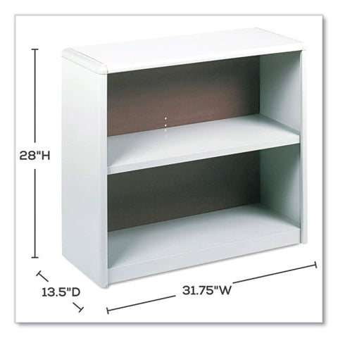 Valuemate Economy Bookcase, Two-shelf, 31.75w X 13.5d X 28h, Gray