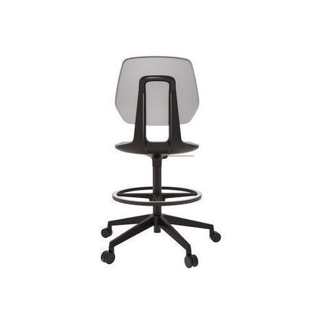 Commute Extended Height Task Chair, Supports Up To 275 Lbs, 18.25" To 22.25" Seat Height, Gray/black