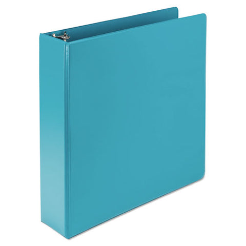 Earth's Choice Plant-based Durable Fashion View Binder, 3 Rings, 2" Capacity, 11 X 8.5, Turquoise, 2/pack