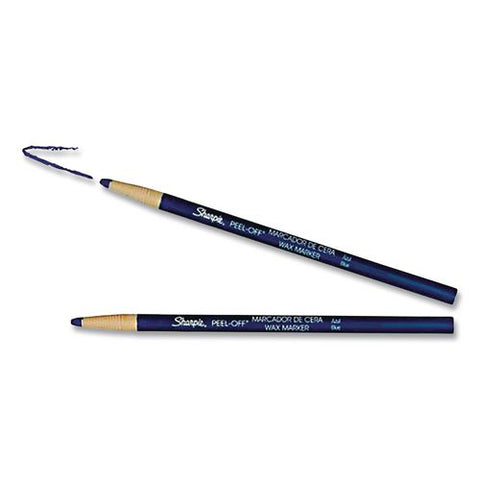 Peel-off China Markers, Blue, Dozen