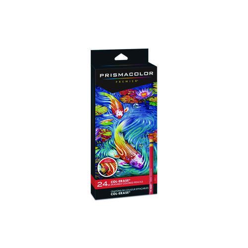 Col-erase Pencil With Eraser, 0.7 Mm, 2b, Assorted Lead And Barrel Colors, 24/pack
