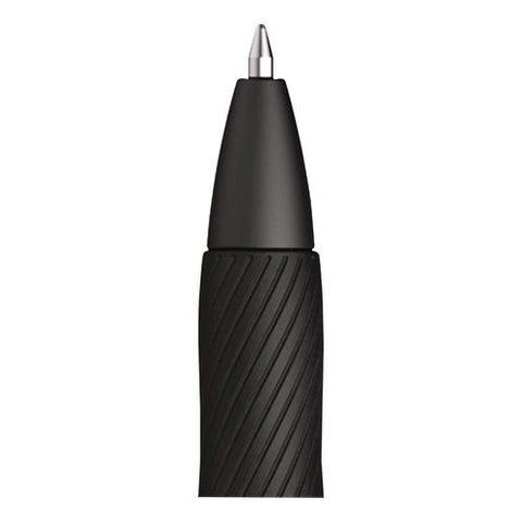 S-gel Gel Pen, Retractable, Medium 0.7 Mm, Black Ink, Black Barrel, 2/pack