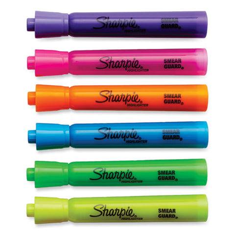 Tank Style Highlighters, Assorted Ink Colors, Chisel Tip, Assorted Barrel Colors, 36/pack