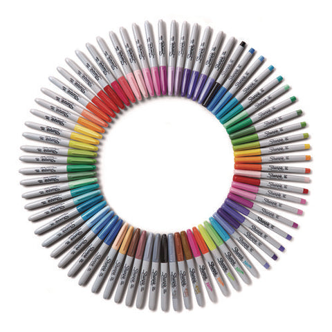 Permanent Markers Ultimate Collection, Assorted Tip Sizes/types, Assorted Colors, 72/pack