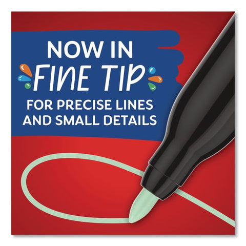 Creative Markers, Fine Bullet Tip, Assorted, 12/pack