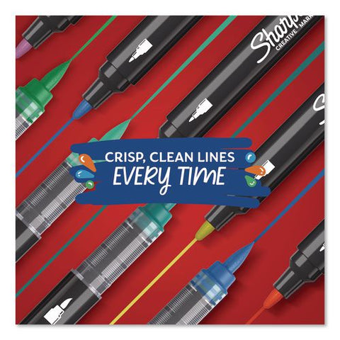 Water-based Paint Markers, Bullet Tip, Green, 6/pack