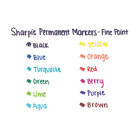 Fine Bullet Tip Permanent Marker, Green, Dozen