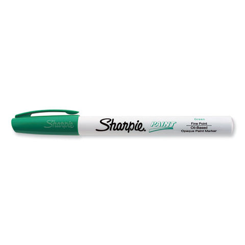 Permanent Paint Marker, Fine Bullet Tip, Green