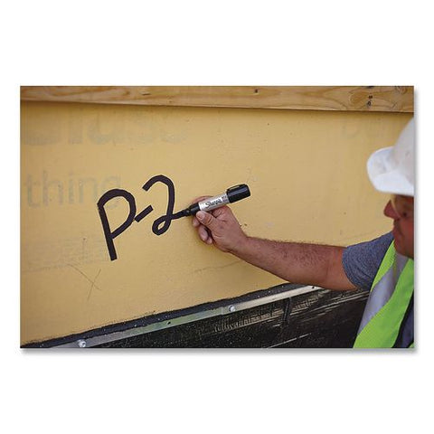 Magnum Permanent Marker, Broad Chisel Tip, Black, 72/carton