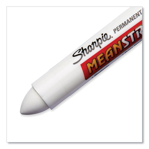 Mean Streak Marking Stick, Broad Bullet Tip, White