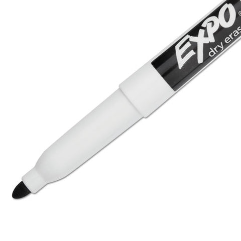 Low-odor Dry-erase Marker, Fine Bullet Tip, Black, Dozen