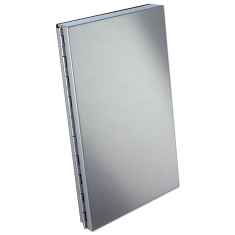 Snapak Aluminum Side-open Forms Folder, 0.38" Clip Capacity, Holds 5 X 9 Sheets, Silver