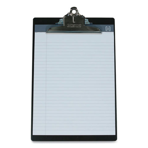 Aluminum Clipboard, 1" Clip Capacity, Holds 8.5 X 11 Sheets, Black