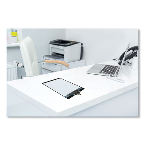 Aluminum Clipboard, 1" Clip Capacity, Holds 8.5 X 11 Sheets, Black