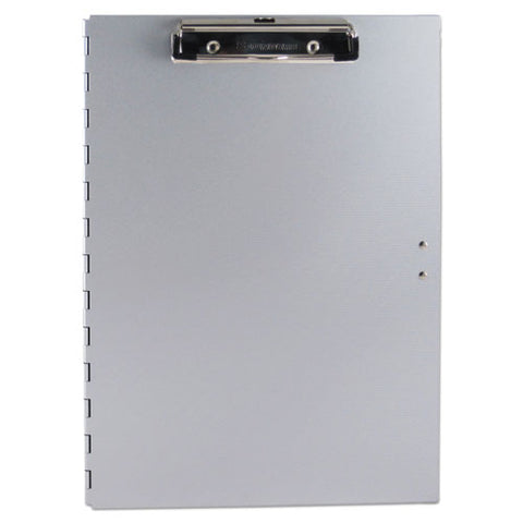 Tuffwriter Recycled Aluminum Storage Clipboard, 0.5" Clip Capacity, Holds 8.5 X 11 Sheets, Silver