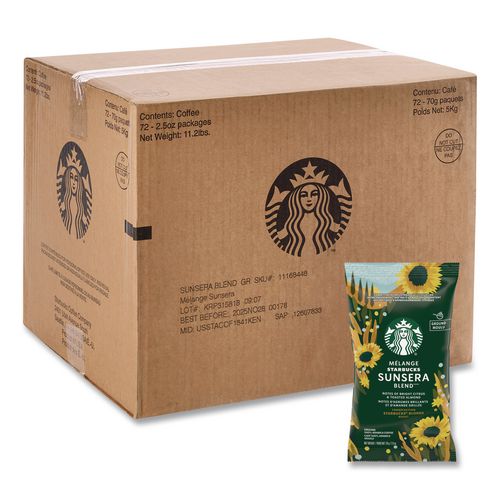 Sunsera Blend Ground Coffee Portion Pack, 2.5 Oz Packet, 18 Packets/box, 4 Boxes/carton