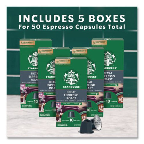 Espresso Roast Decaf Original Pods, 10/pack, 5 Packs/box, 50/box