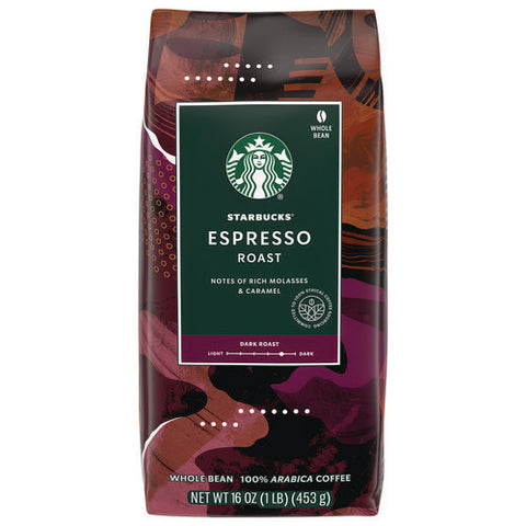 Whole Bean Coffee, Dark Espresso Roast, 16 Oz Bag