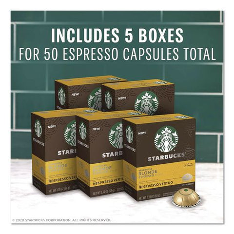 Blonde Espresso Vertuo Pod, 10/pack, 5 Packs/box