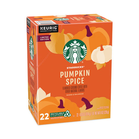 Pumpkin Spice Coffee, K-cups, 22/box, 4 Boxes/carton