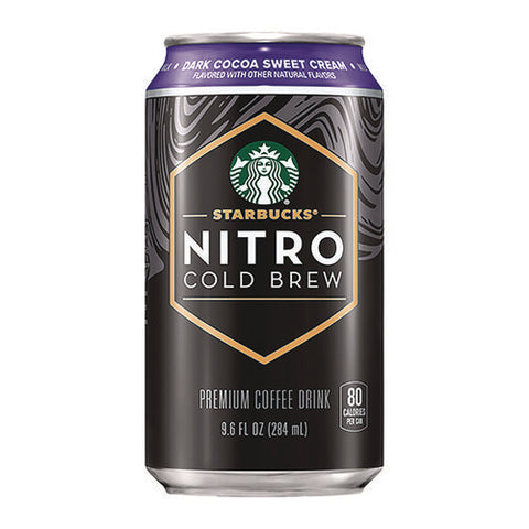 Nitro Cold Brew Coffee, Dark Cocoa Sweet Cream, 9.6 Oz Can, 12/carton