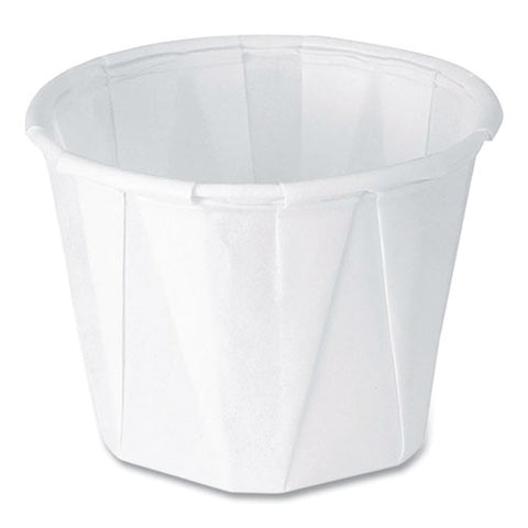 Paper Portion Cups, 1 Oz, White, 250/bag, 20 Bags/carton