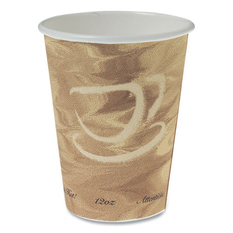 Mistique Polycoated Hot Paper Cups, 12 Oz, Brown, 50/sleeve, 20 Sleeves/carton