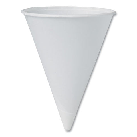 Cone Water Cups, 4.25 Oz, White, 200/bag, 25 Bags/carton