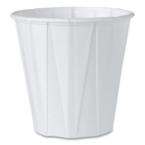 Paper Portion Cups, 3.5 Oz, White, 100/bag, 50 Bags/carton