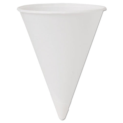 Cone Water Cups, 4 Oz, White, 200/bag, 25 Bags/carton