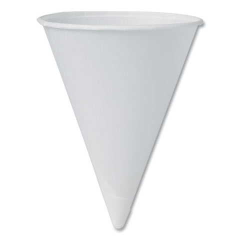 Cone Water Cups, 4 Oz, White, 200/bag, 25 Bags/carton