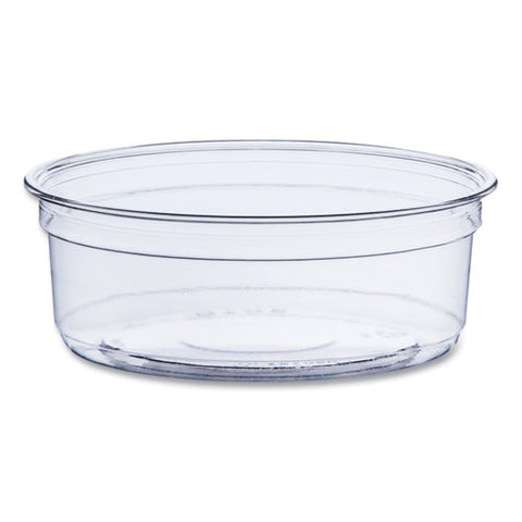 Bare Eco-forward Rpet Deli Containers, Proplanet Seal, 8 Oz, 4.6" Diameter X 1.8"h, Clear, Plastic, 500/carton