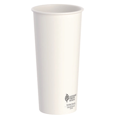 Thermoguard Insulated Paper Hot Cups, 24 Oz, White Sustainable Forest Design, 600/carton