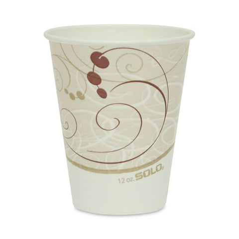 Double Sided Poly (dsp) Paper Cold Cups, 12 Oz, Symphony Design, 80/sleeve, 25 Sleeves/carton