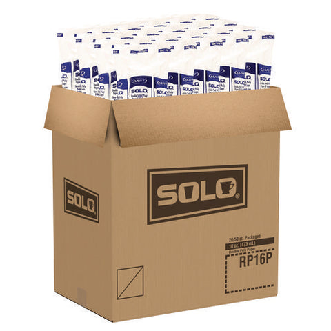 Double Sided Poly (dsp) Paper Cold Cups, 16 Oz, White, 50 Cups/sleeve, 20 Sleeves/carton