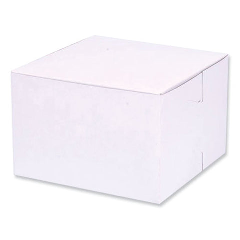 Bakery Boxes, Standard, 6 X 6 X 4, White, Paper, 250/carton