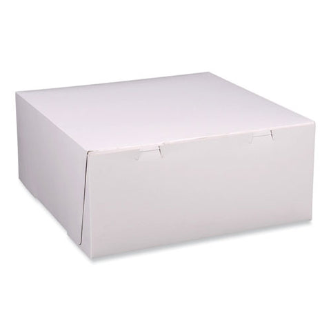 Bakery Boxes, Standard, 12 X 12 X 5, White, Paper, 100/carton