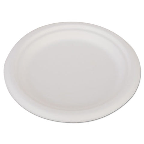 Champware Heavyweight Bagasse Dinnerware, Plate, 6", White, 1,000/carton