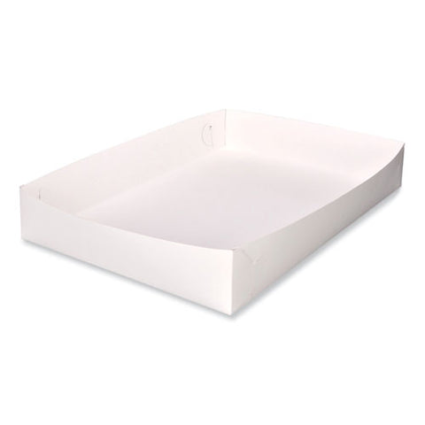 Bakery Boxes, Standard, 26 X 18.5 X 4, White, Paper, 50/carton