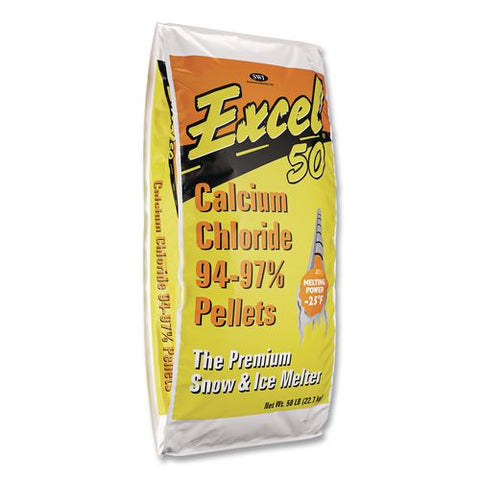 Excel Ice Melt Pellets, 50 Lb Bag